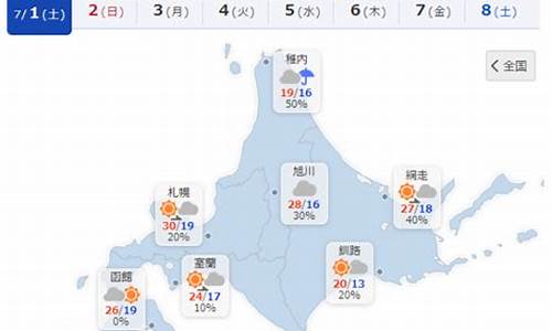 北海道天气预报15天查询_北海道天気