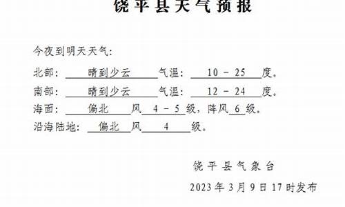 饶平天气预报暴雨情况_饶平天气预报暴雨