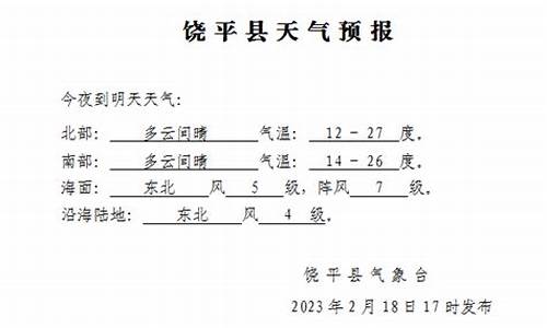 饶平天气预报15天准确率_饶平天气预报