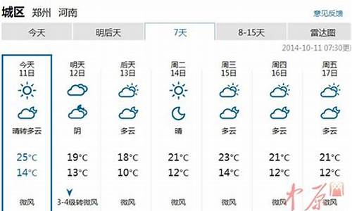 最近郑州天气预报15天_最近郑州天气预报15天查询