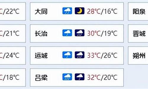 山西今天天气预报_山西今天天气