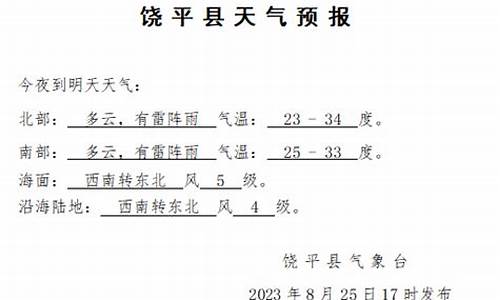 饶平天气预报30天查询百度_饶平天气预报